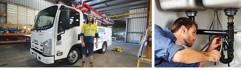 Canberra Plumber team with service van